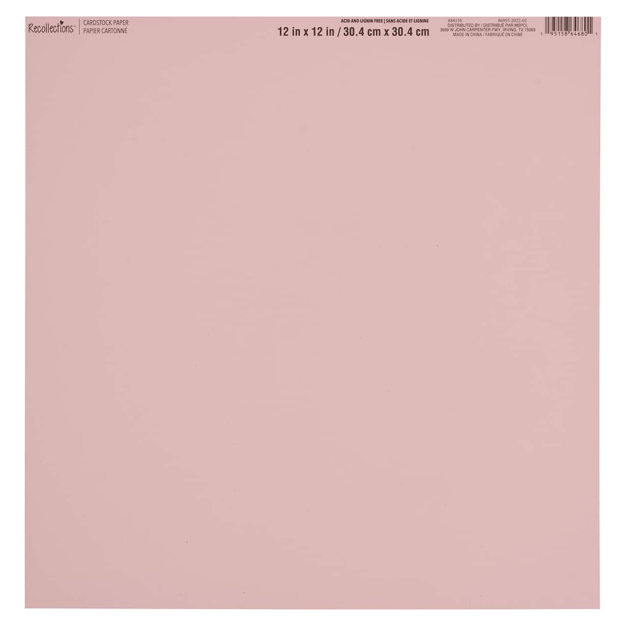 60 Pack: Smooth Solid Cardstock Paper by Recollections™, 12" x 12"